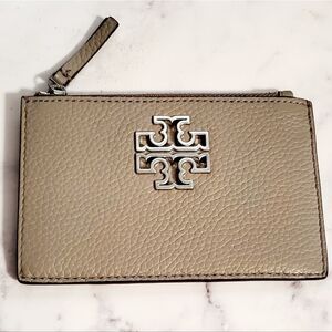 Tory Burch Brittan Slim Wallet in French Gray